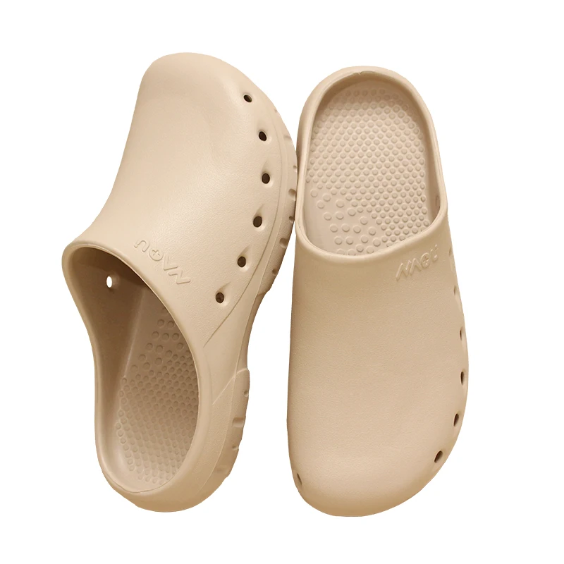 Add Contoured Footbed Medical Clogs Slip Resistant Hospital Doctor Footwear Dental Nursing Shoes Pet Clinic Work Slippers X09-01
