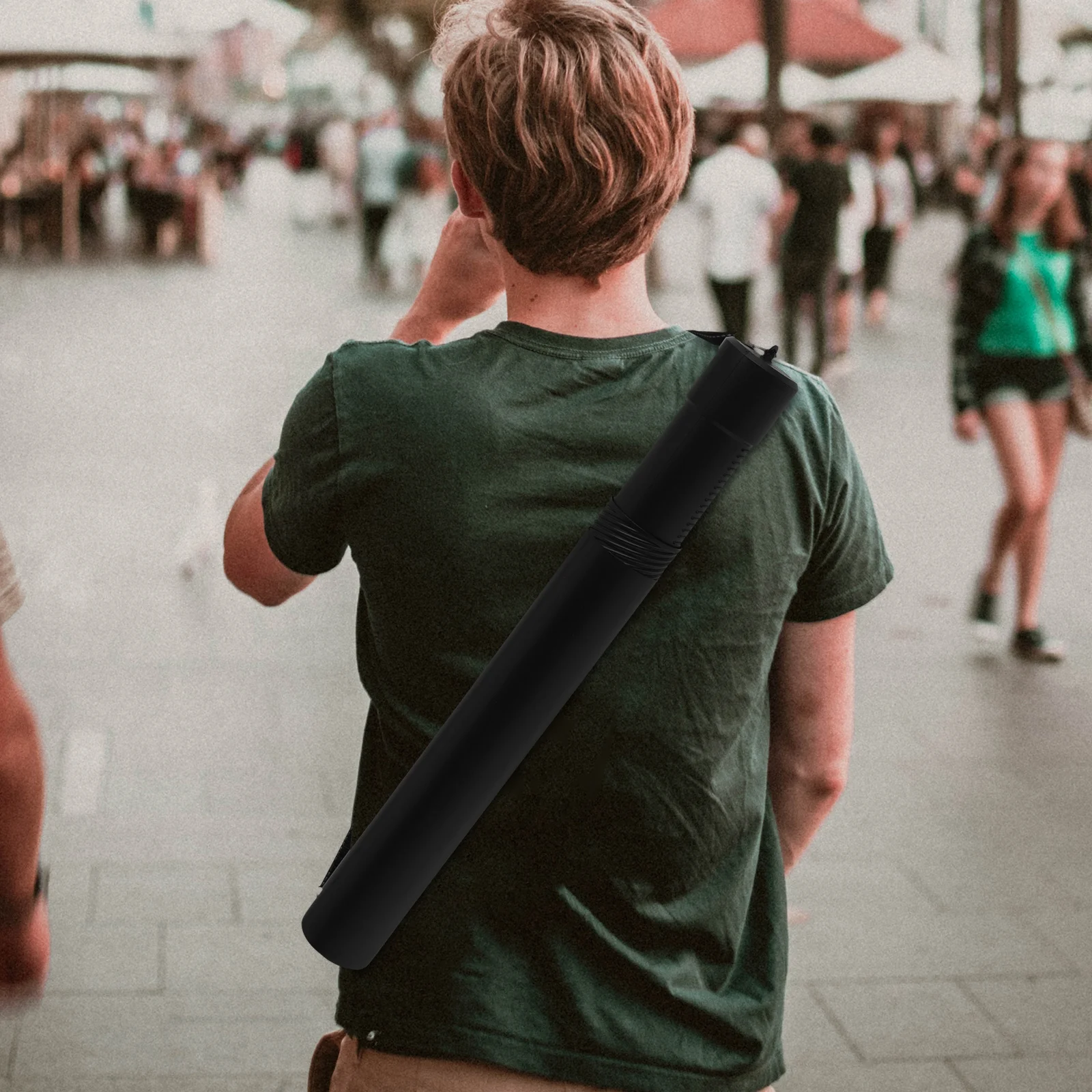 Portable Telescoping Drawing Tube Adjustable Length Storage Tube for Posters Artwork Drafting Calligraphy Sketch Storage