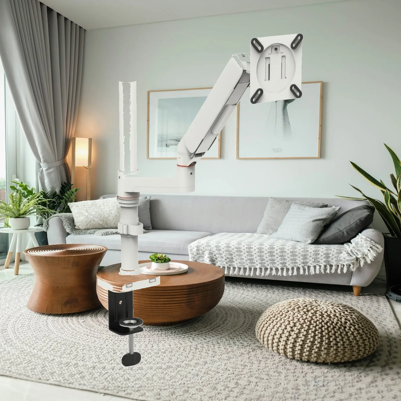 Monitor Arm Single - Single Monitor Arm with Desk Clamp