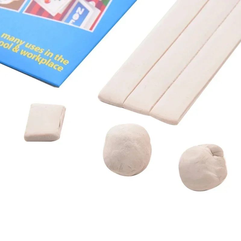 Imagem -06 - Adesivo Reutilizável Putty Sticky Tack Não-tóxico Cofre de Parede Removível Cartaz Molduras Festa Branco 50g 75g