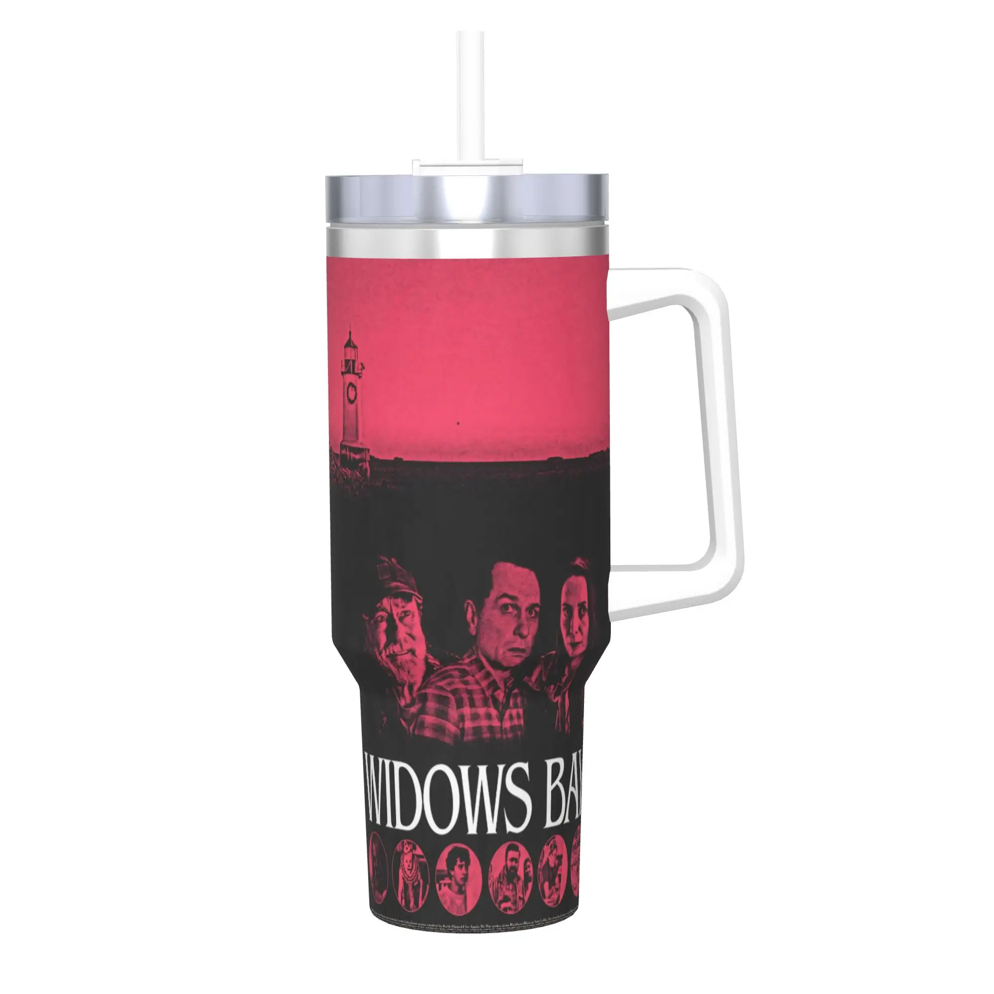 Widow's Bay Horror Movie 2026 Tumbler 40oz Stainless Steel Double Wall Vacuum Insulated  Tumblers Mug With Straw