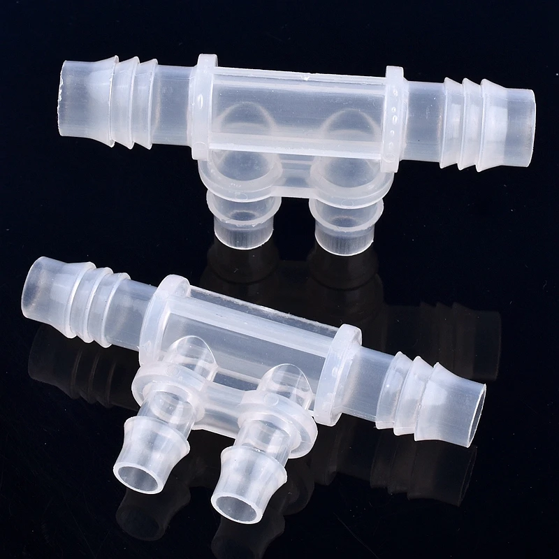 5~100Pcs Plastic Side Four-Way Connector Aquarium Fish Tank Hose Pagoda Joint Breeding Variable Diameter Water Distribution Join