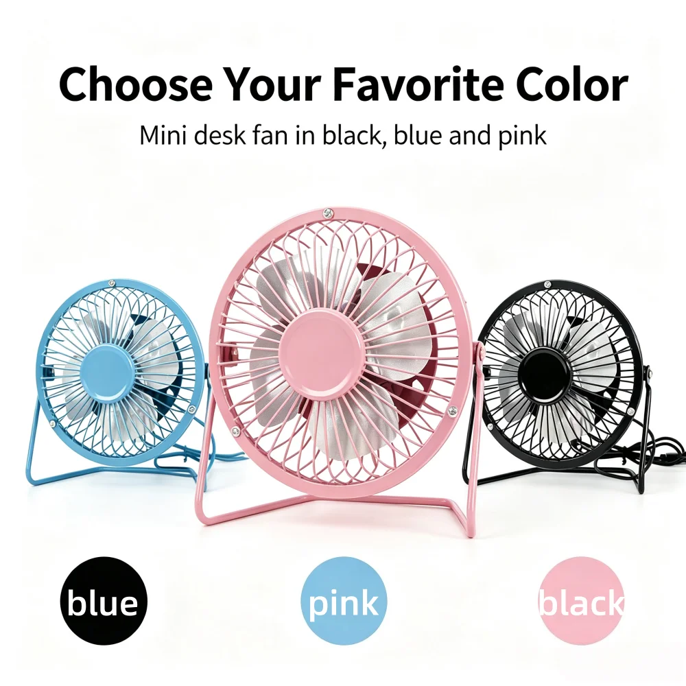 Office Furniture Brands - 4 Inch USB Desktop Fan, Mini