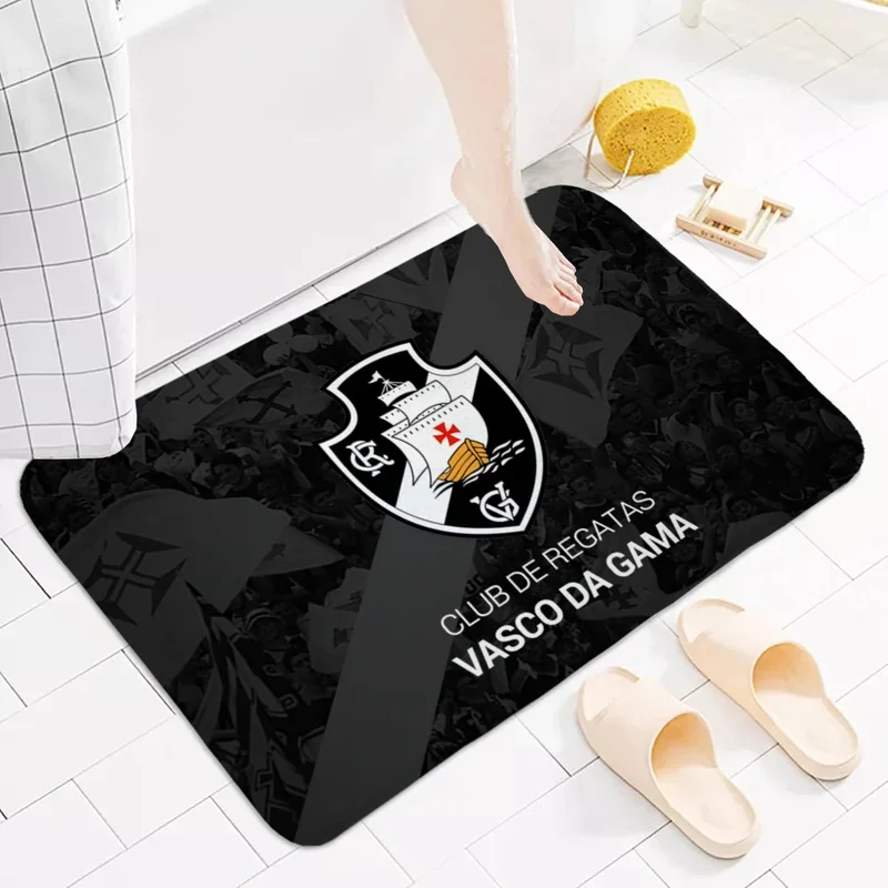 Bath Mat Rug Bathroom Foot Mat Non-slip Mat Small Floor Mats Door Mat Club De Regatas Vasco Da Gama Entrance Carpet for Kitch #