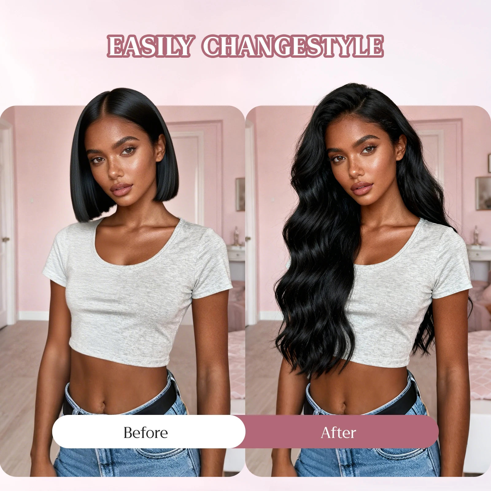 12-30 بوصة الجسم موجة I تلميح وصلات شعر 100% شعر بشري لعذراء غير مرئية فضفاض عميق ITip الشعر البشري للنساء 50 جرام Wacur 12A