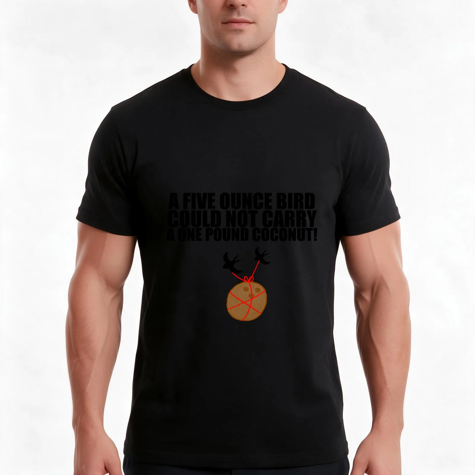 Coconuts Do Not Migrate T-Shirt, Summer Casual Cotton Tee, Oversized Streetwear Tops, Vintage Graphic Print, Unisex Men Women