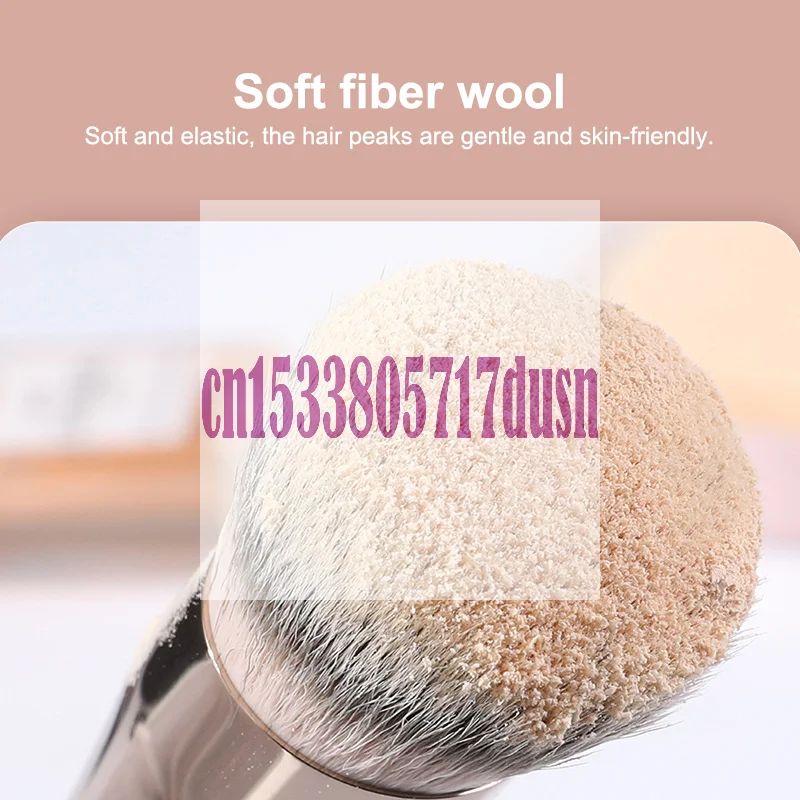 {HBA17} 3 pièces pinceaux de maquillage professionnels brosse de fond de teint en poils de Nylon doux brosse anti-cernes à tête ronde outils de maquillage portables