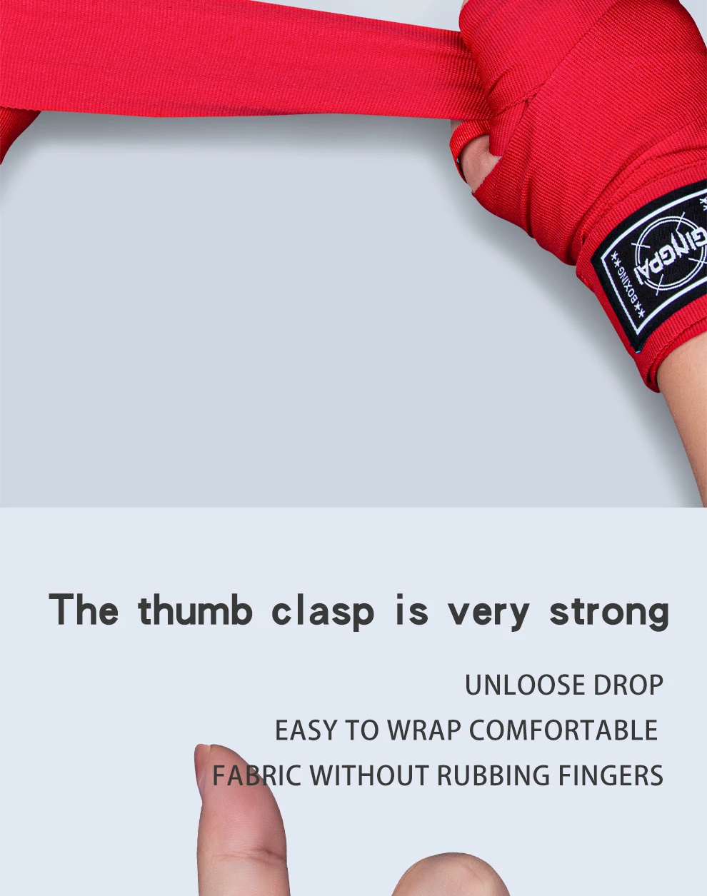 2 Stück 1,5/3/5 m Boxhandschuhe, elastische Boxhandbandagen, atmungsaktive Muay-Thai-Handbandage für Kickboxen, Muay Thai und MMA – Detail 6