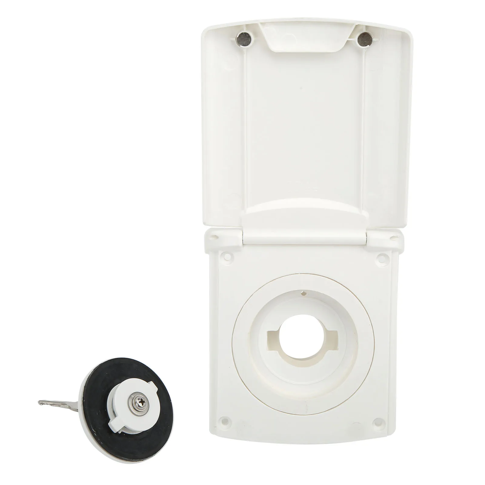 

Gravity Fresh Water Inlet Filler with 2 Keys Lockable IP44 Fill Hatch Inlet Filter for RV Boat Camper Trailer