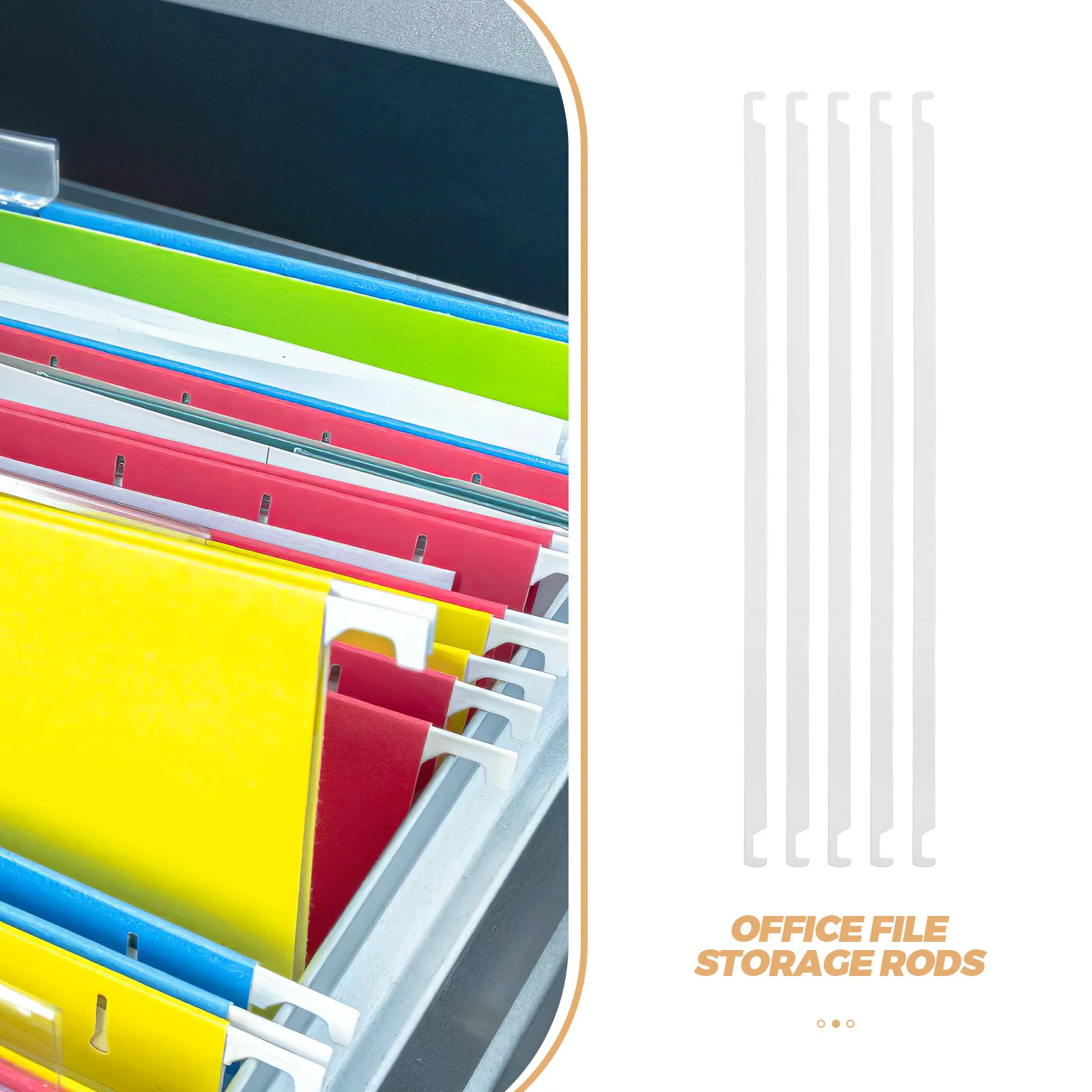 Tiges métalliques suspendues pour bureau, 10 pièces, organisateur de fichiers robuste pour système de classement de bureau, gain de place, Suspension de fichiers en métal de Style moderne