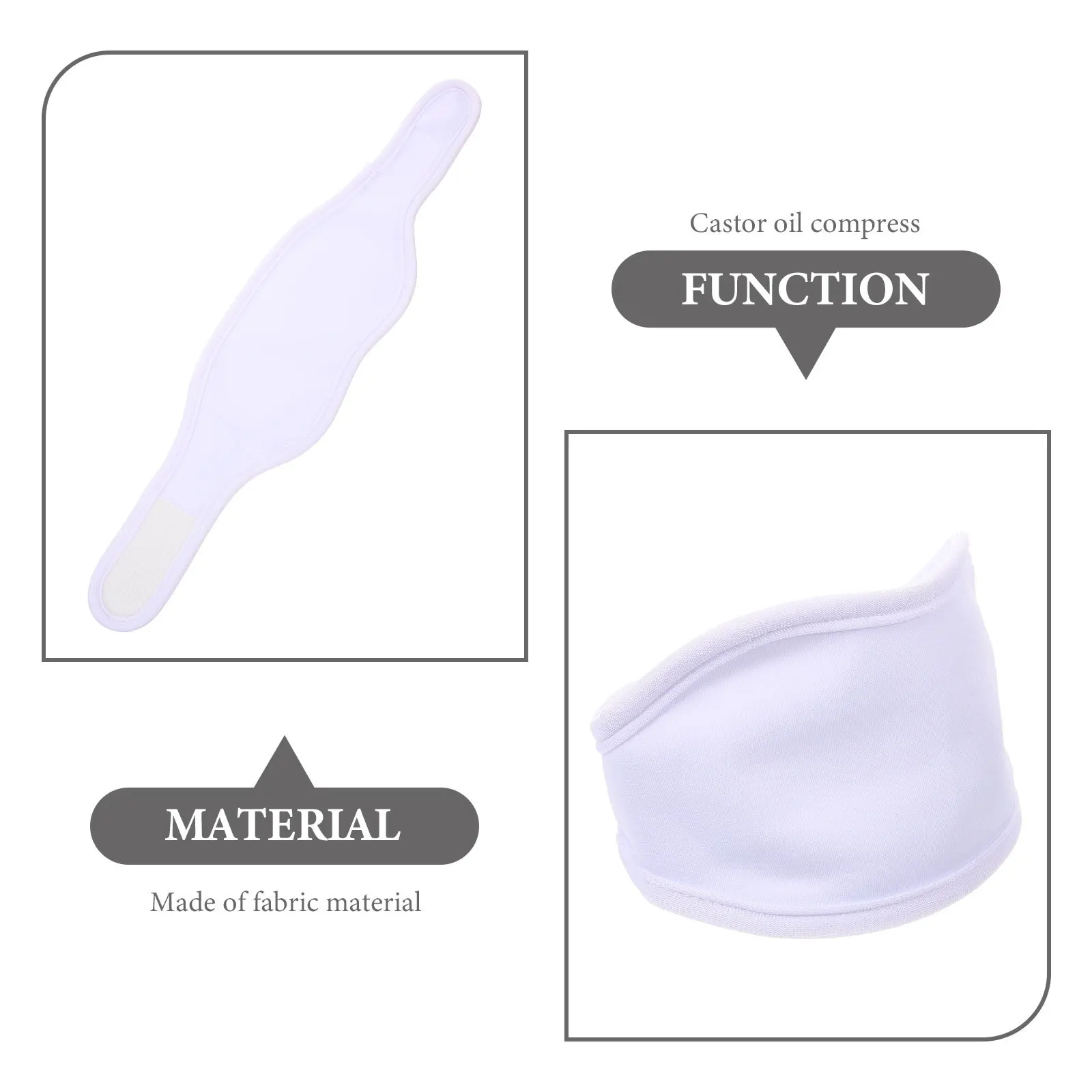 

Reusable Essential Oil Neck Pack Wrap with Hook and Loop Closure for Maximum Skin Contact Comfortable Castor Oil Pack for Sleep