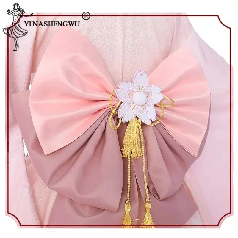 Uraraka Ochaco Cosplay Costume para Mulheres, Anime, Roupas My Hero Academia, Kimono, Vestido Lolita, Roupas de Natal, Saia Sakura