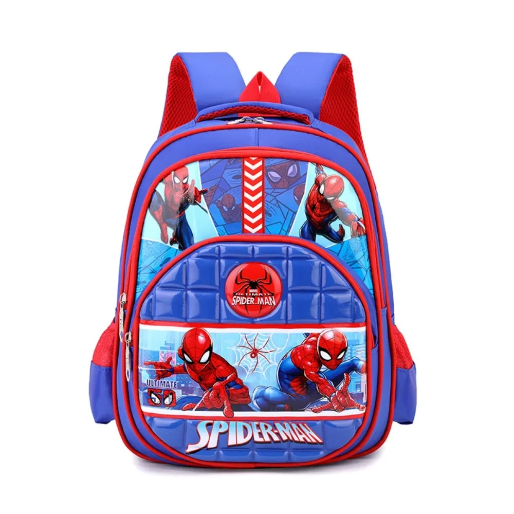 Children's Backpack Popular Cartoon Character Hero Spider Man Large Capacity Exquisite 3D Backpack for Students in Grades 1-3-6