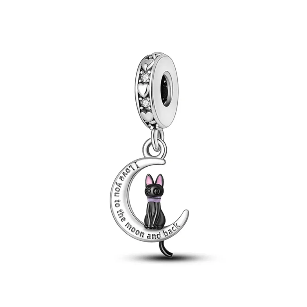 Hot Selling 925 Silver Earphones Microphone,Iron Tower, Guitar,Firefly Pendant Suitable for European Bracelets Exquisite Jewelry image 3