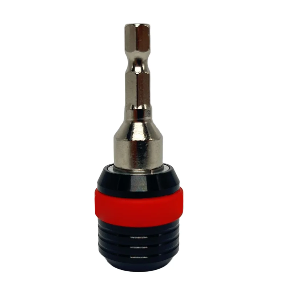 Carbon Steel Bit Holder 60mm Hex Shank Quick Coupling 1/4 Electric Holder Drill Chuck Adapter Single-headed Screw Extractor Tool