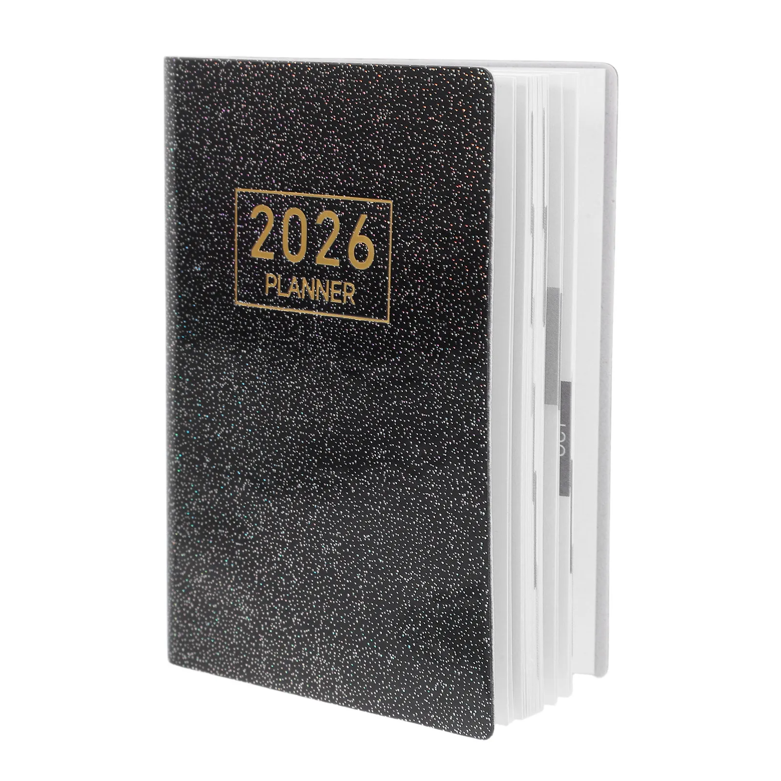 Mini 2026 A7 Daily Planner Compact PU Cover Pocket Calendar Small Monthly Weekly Planner Monthly Planners Mini Calendar Notepad
