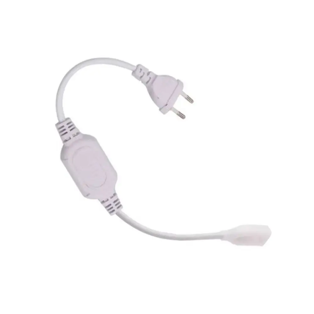 1Pcs Durable With Plug Light Bar Connector High Voltage Waterproof Light Strip Plug 25m 110V/220V COB LED Light Accessories