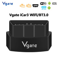 Vgate iCar3 ELM327 V2.1 Wifi Bluetooth 3.0 OBD2 Car Code Reader For IOS Android OBD 2 Scanner OBDII Auto Diagnostic Tools