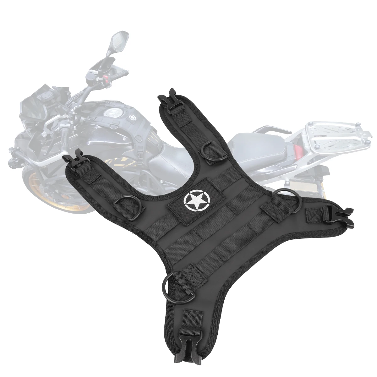 Motorcycle Fuel Tank Bag Set 8L Motorcross Universal Oil Tank Bag With Base Outdoor Riding Pack Travel Backpack