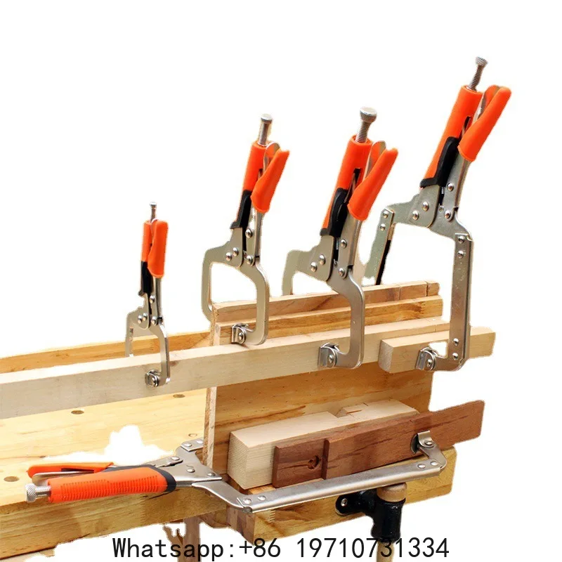 6/9/11/14/18 Inch C-clamp Locking Pliers Heavy Duty C Clamp Welding and Pocket Hole Joinery Multi-Function Locking Plier