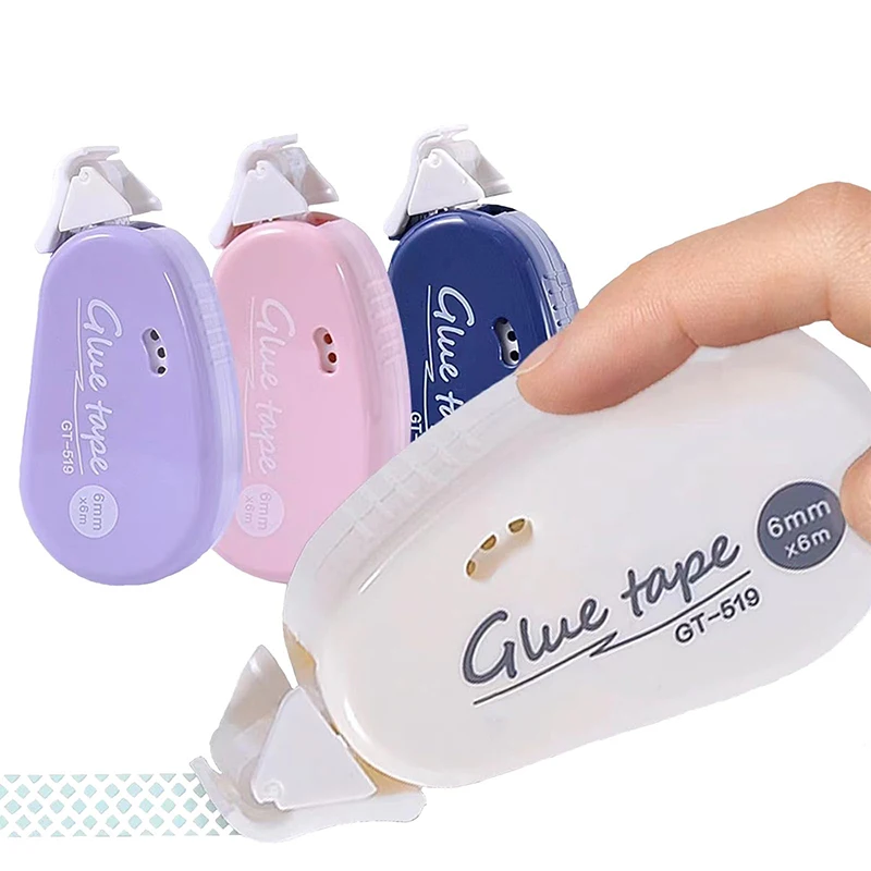 

6 мм двухсторонний клейкий ролик, принадлежности для скрапбукинга, клейкая лента, бегун для скрапбукинга, дома, школы, офиса, принадлежности для ведения журналов