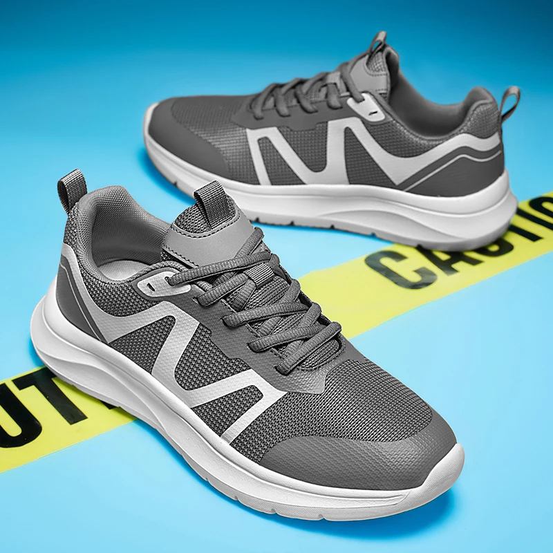 

Cross-border 2025 summer new men's shoes flying knit large size outdoor sports casual shoes men's large size running shoes men