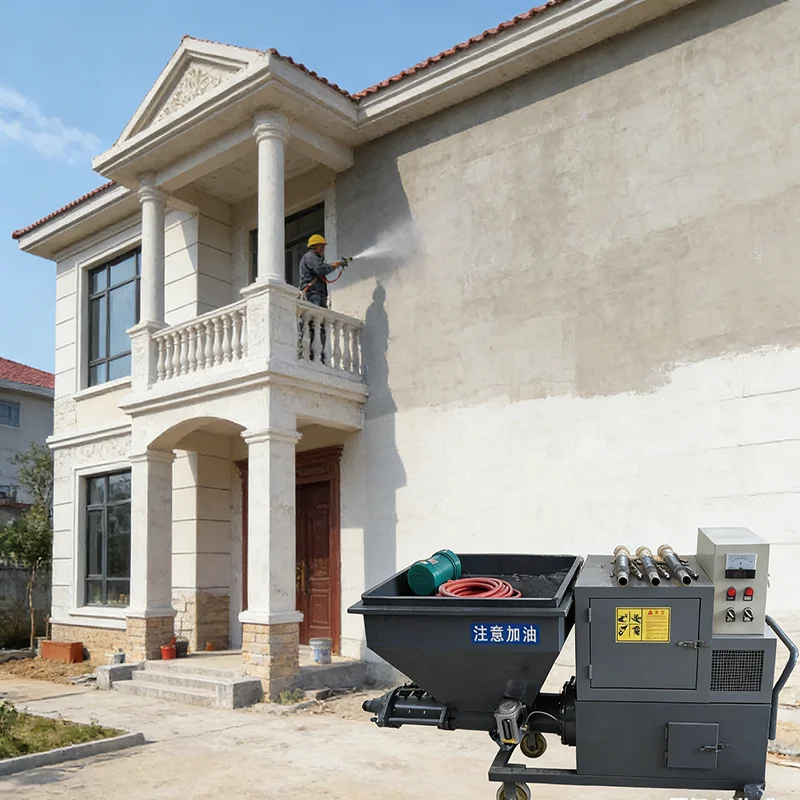 

Fully Automatic Mortar Spraying Machine Spraying Machine Cement Hopper Gun High Efficiency