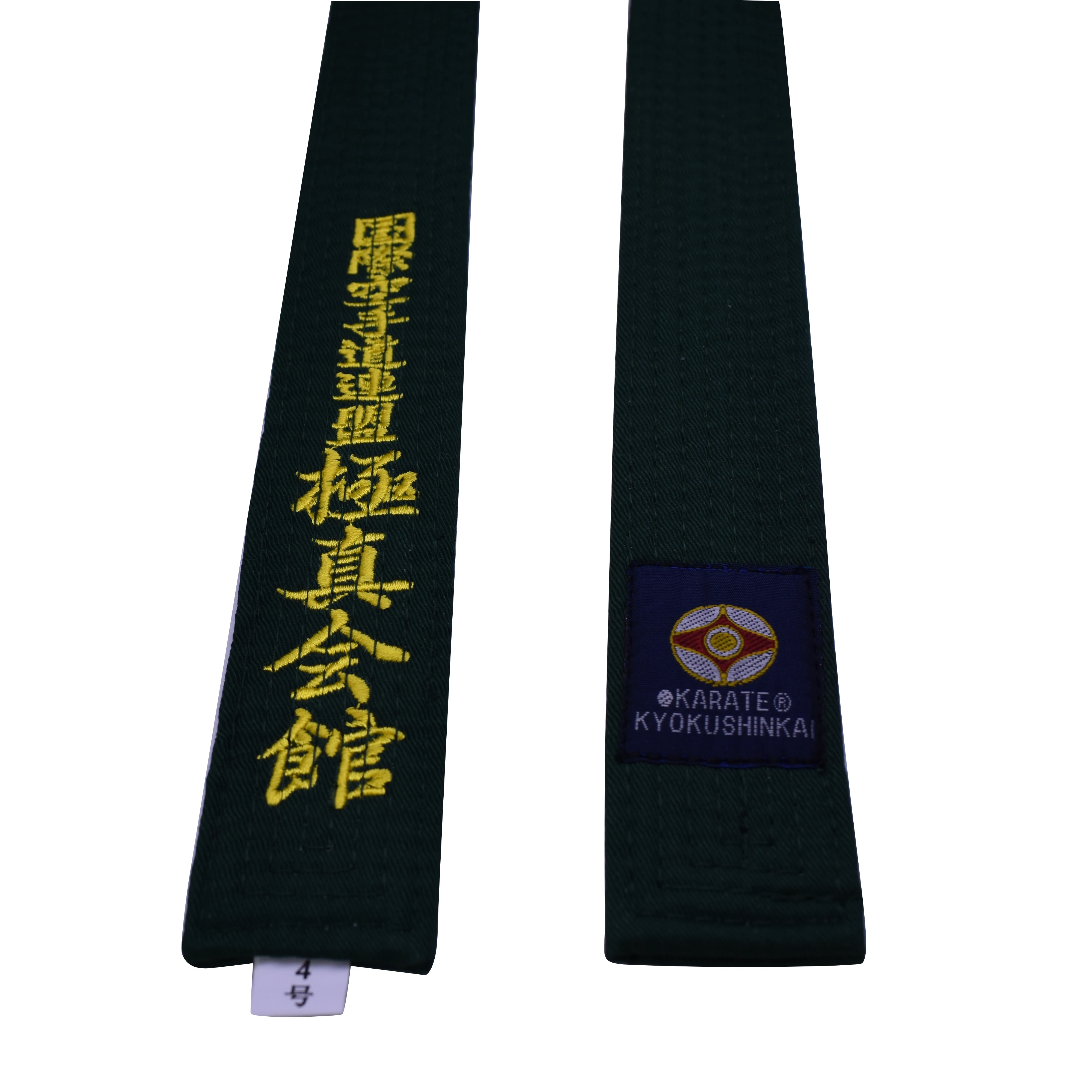 Sinobudo Kyokushin Kai Karate Belts Kyokushin Kai Kan IKO Embroidery Belts Color Karate Belt