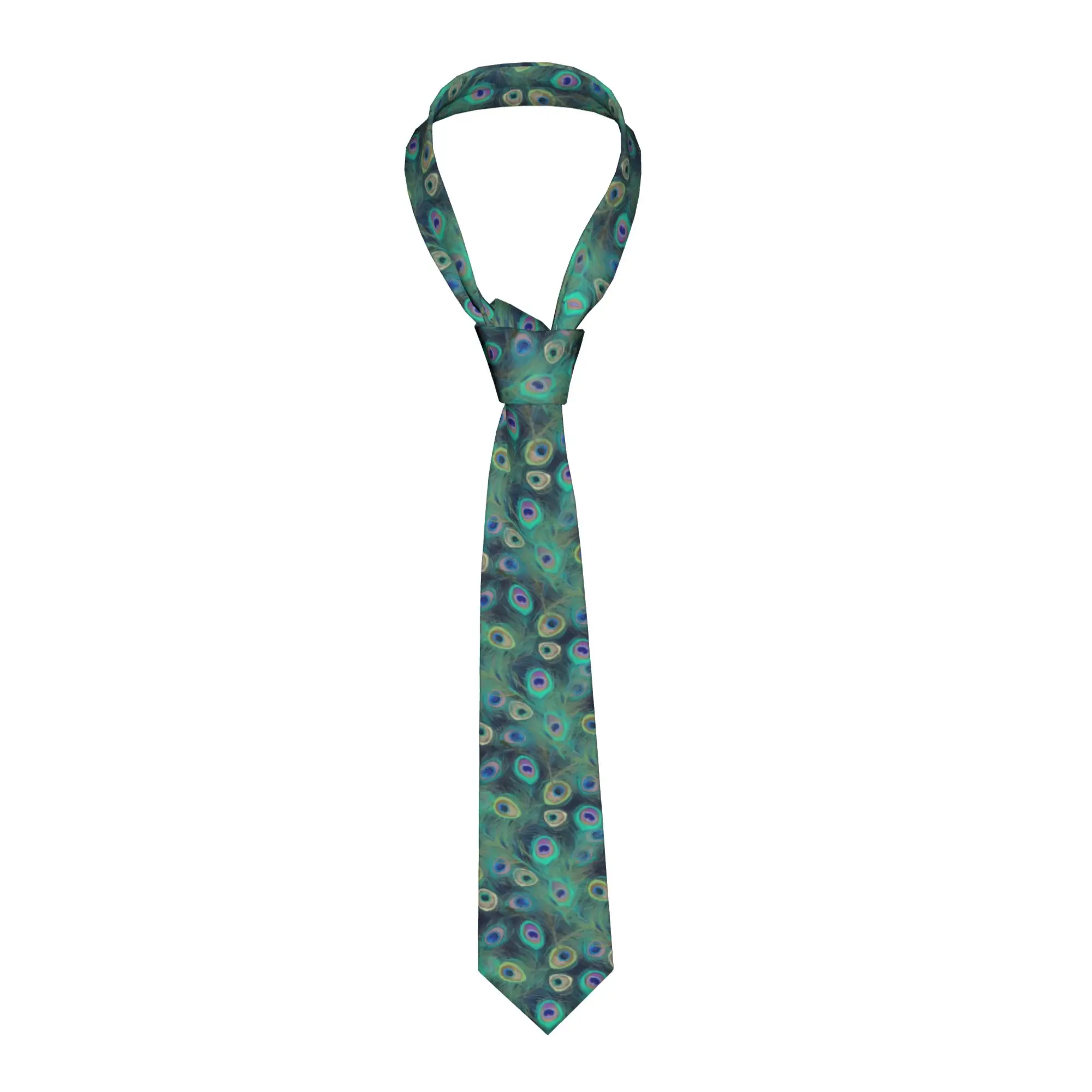 Formal Dancing Plumes Animal Peacock Feathers  Neck Tie for Office Mens  Neckties