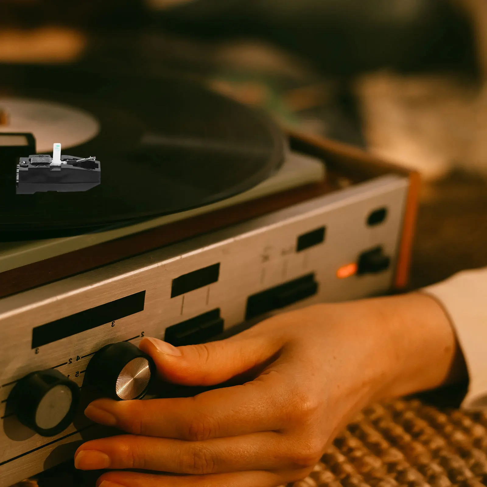 

Turntable Replacement Stylus Dual Side Needle Cartridge for Record Player Vinyl Phonograph Needle Record Player Cartridge