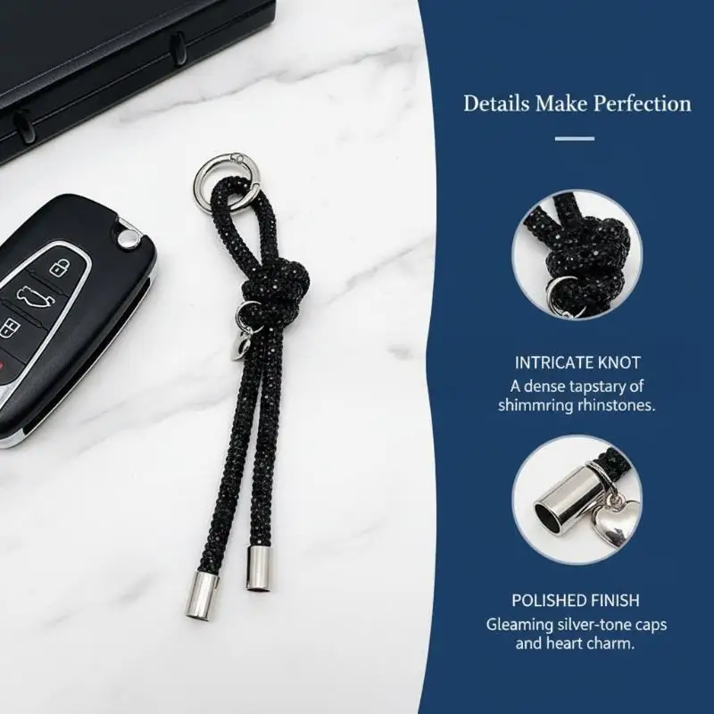 Schmetterlingsknoten-Kristallanhänger Schlüsselanhänger für Handys, zierliche Taschenverzierung, einzigartiges Accessoire für Veranstaltungen. – Detail 7