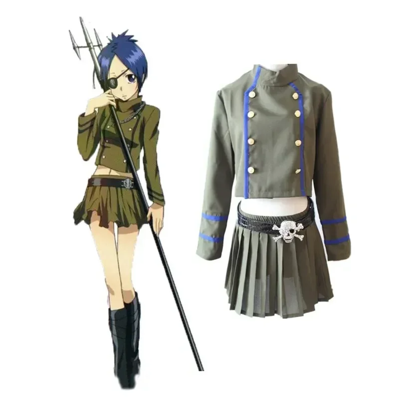 

Katekyo Hitman Reborn Cosplay Costume Kokuyo School Chrome Dokuro Women Men Girl School Uniform Casual Clothing