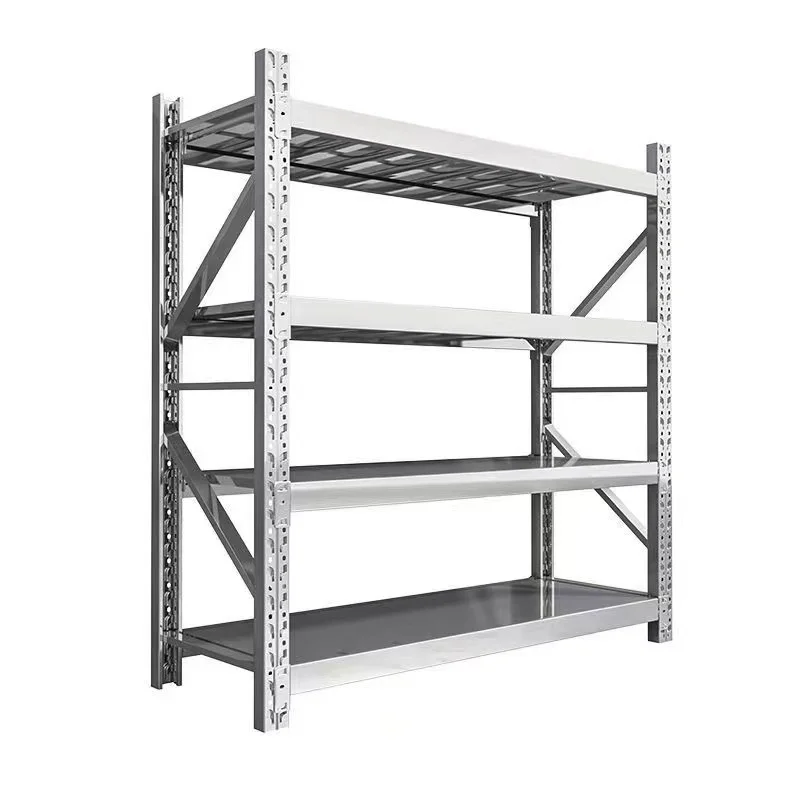 

Modern Design Stainless Steel Stacking Racks/Shelves for Retail Store School & Hospital Warehouse Storage HPL Wood Style
