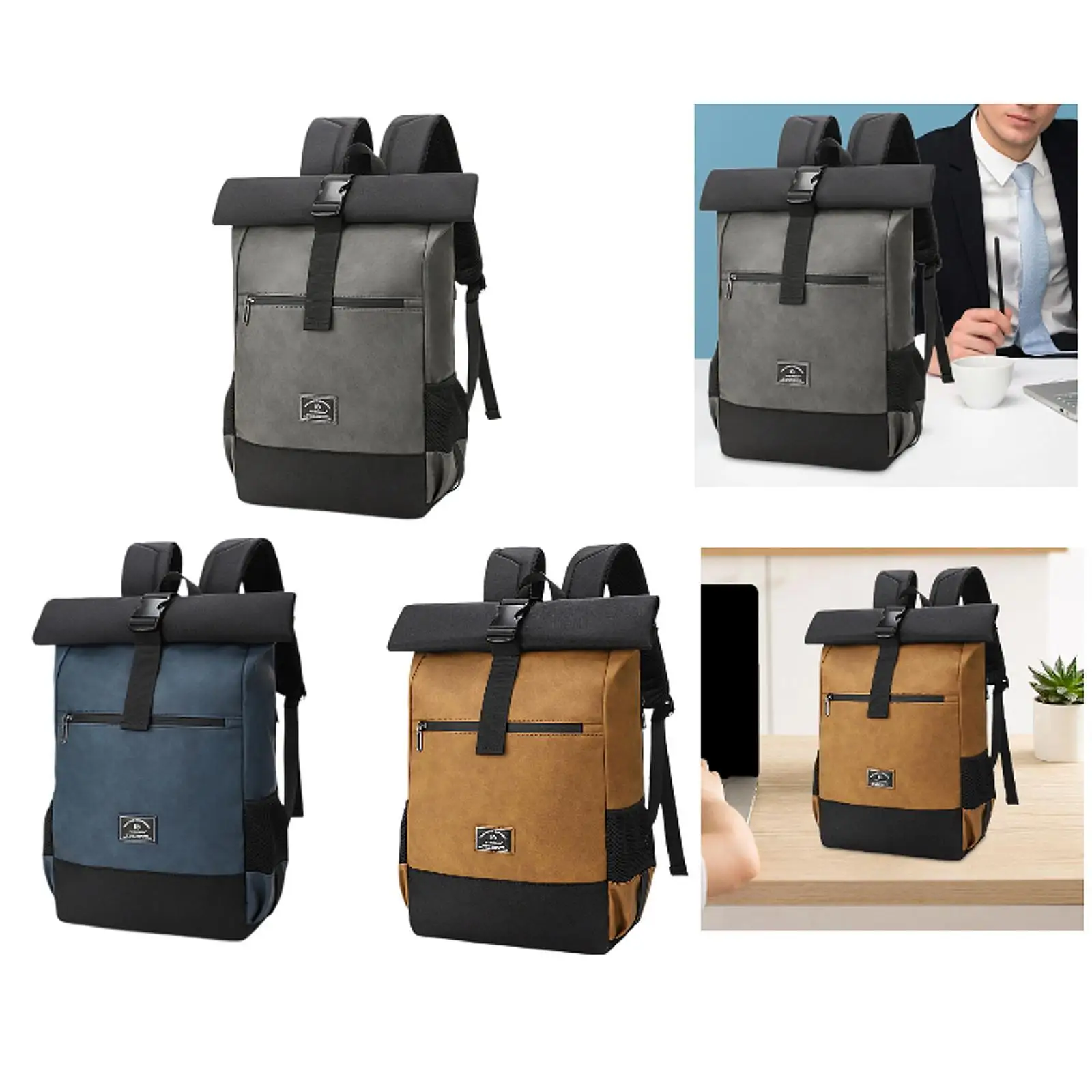 Laptop Backpack for Men Roll Top Backpack for Everyday Outdoor Activities