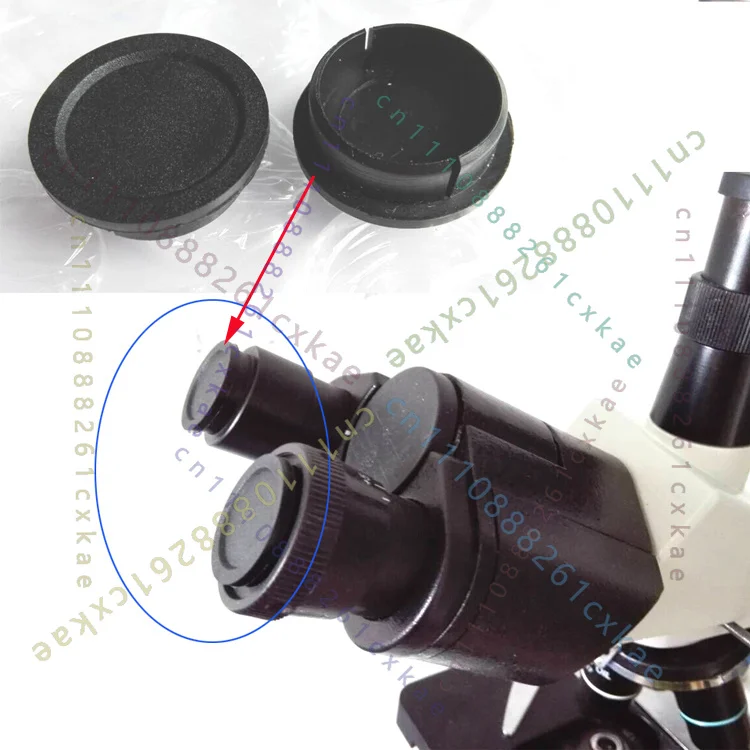 2Pcs New 23.2mm Eyepiece Tube Dust Protection Caps For Biological Microscope FotoHigh Replacement Parts