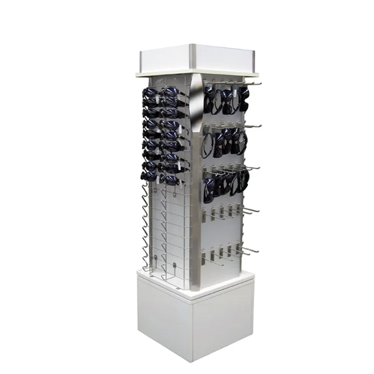 

Custom Acrylic Metal Sunglass Table Stand For Shopping Mall Supplier's Counter Top Displays For Glasses With Your Brand Logo