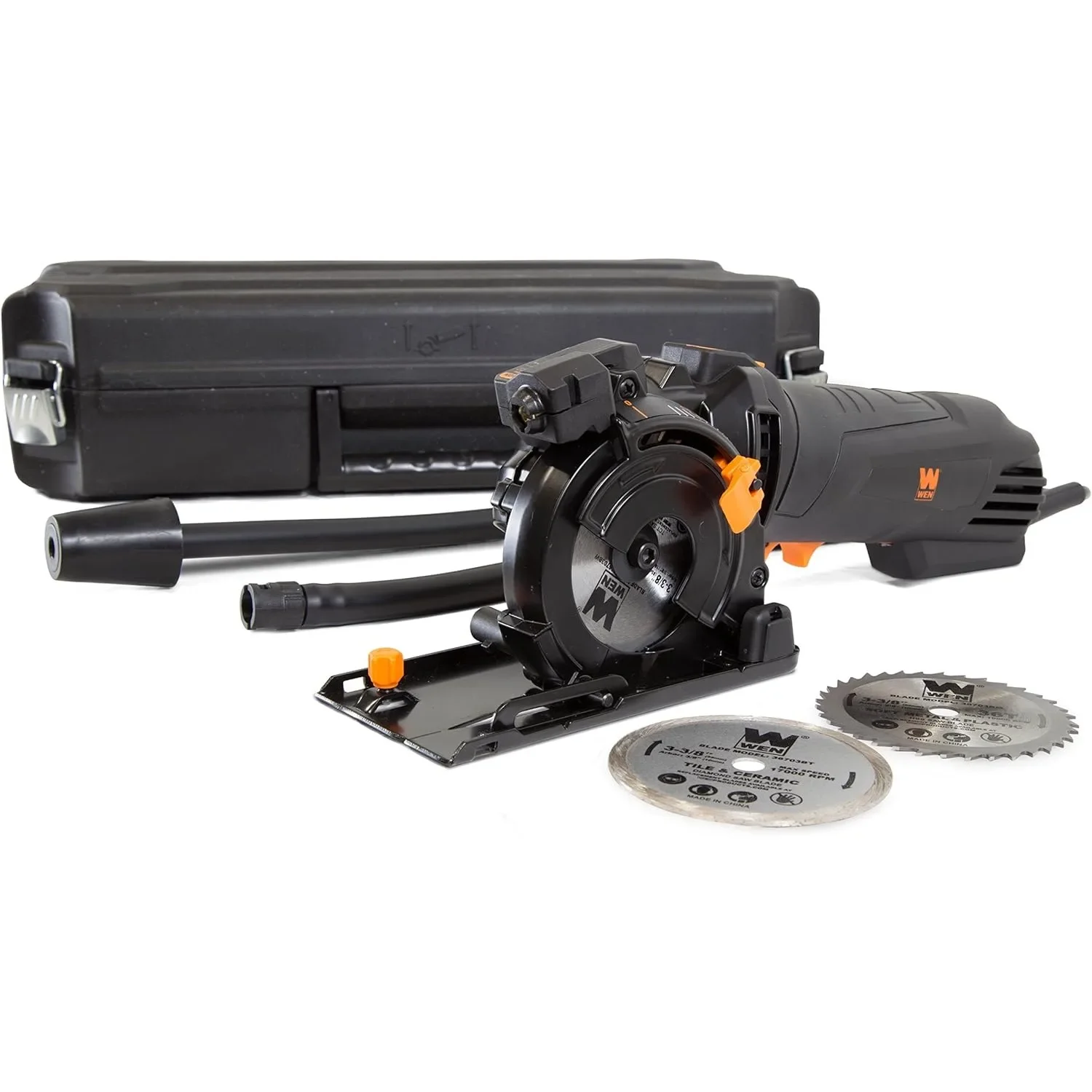 4.2-Amp 3-3/8-In Plunge Cut Compact Circular Saw w/ Laser, Carrying Case, Three Blades (36704)