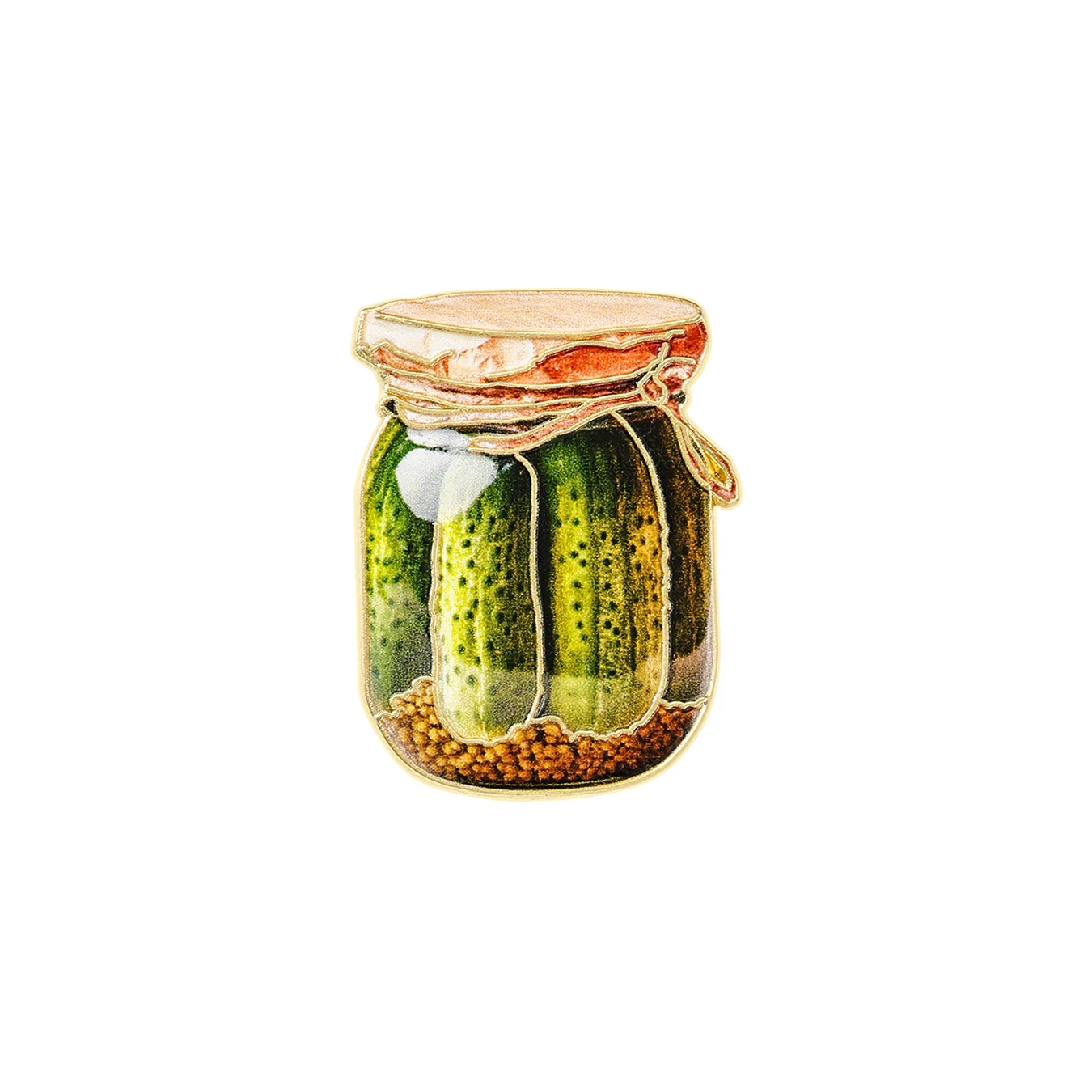 1pcs Vintage Pickle Jar Enamel Pin Retro Food Brooch Lapel Badge Halloween Fall Gift for Backpack Clothing Decor