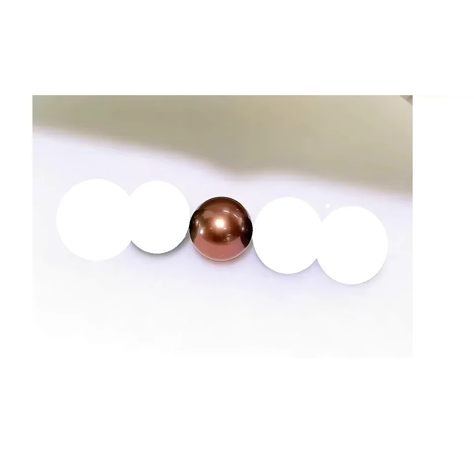 Rare Genuine Sea Cultured Pearl Loose Pearl 12-13mm  Black Red Undrilled