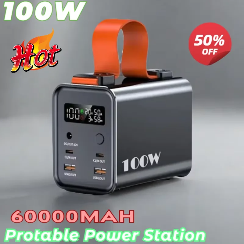 

The 2025 large-capacity MobilePowerSupply USB Caper C fast charger outdoor battery is suitable for iPhone, Huawei, Xiaomi, etc.