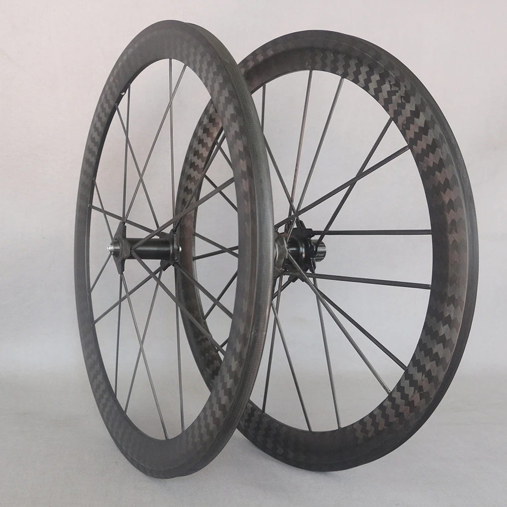 Full carbon wheel road bike wheel 700c carbon fiber comprehensive spokes DT350S tubular 1 pair of wheels 12K twill rims-F5055