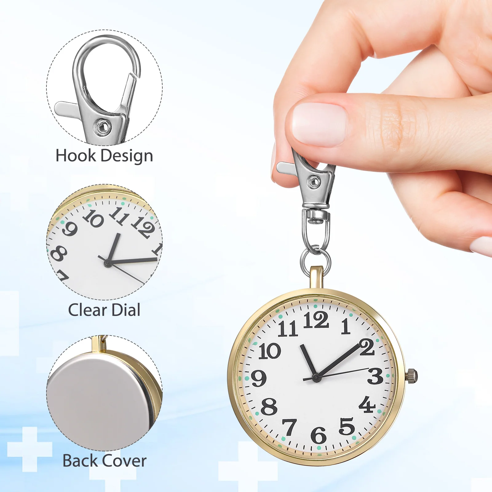 1 قطعة سلسلة المفاتيح ساعة الجيب خمر شيك مع حركة الكوارتز سبيكة ممرضة فوب ساعة قلادة لاستخدام المفاتيح ديكور السيارة #4