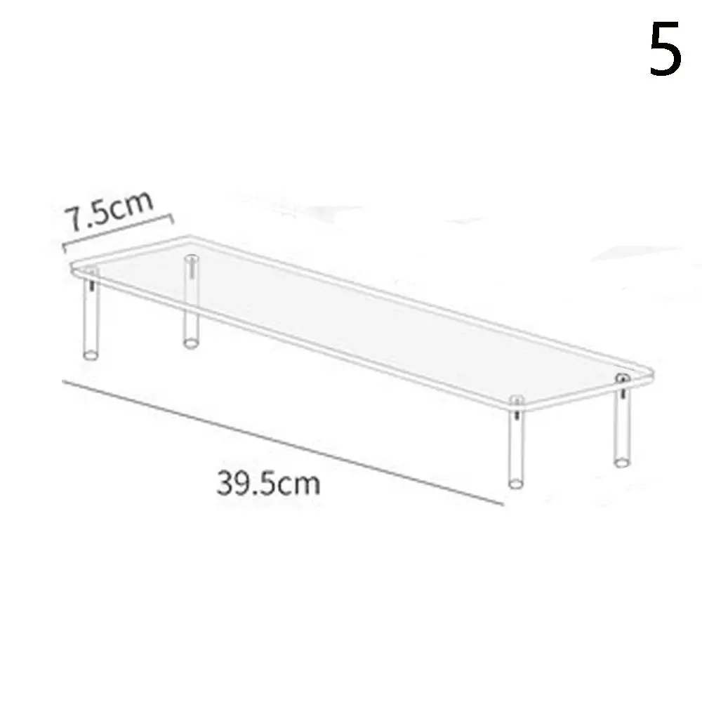 1-4 Tier Acryl Display Stand Duurzaam Display Rack Voor Cupcake Parfum Pop Transparante Trapeziumvormige Blind Box Opslag Plank