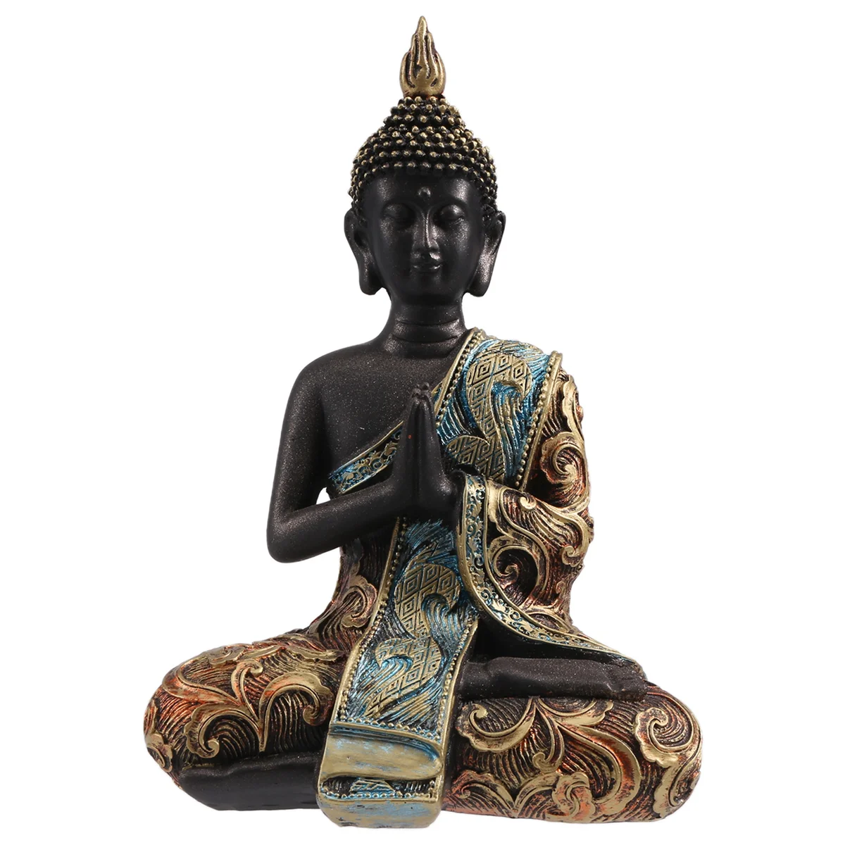 Buddha Statue Thailand Sculpture Resin Handmade Buddhism Hindu Feng Shui Figurine Meditation Home Decor Ornament HOT