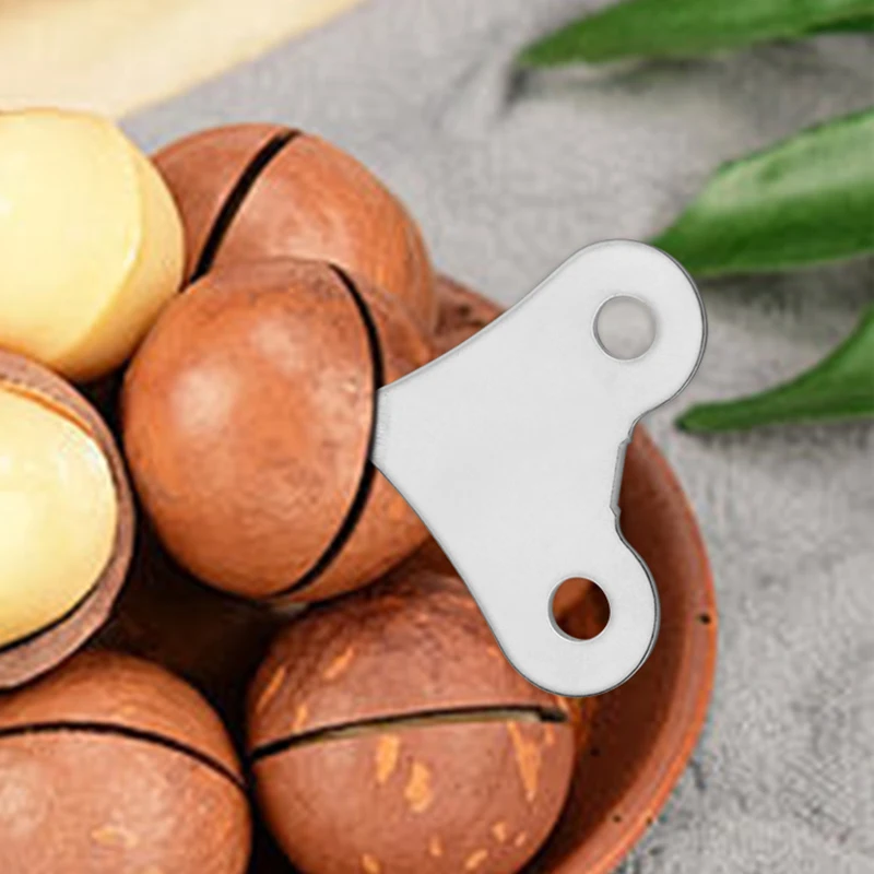 Abridor de cáscara de nuez, herramienta pequeña, abridor de nueces de macadamia, abridor de cáscara de acero inoxidable, pelador de avellanas para el hogar, 5 unidades/10 unidades