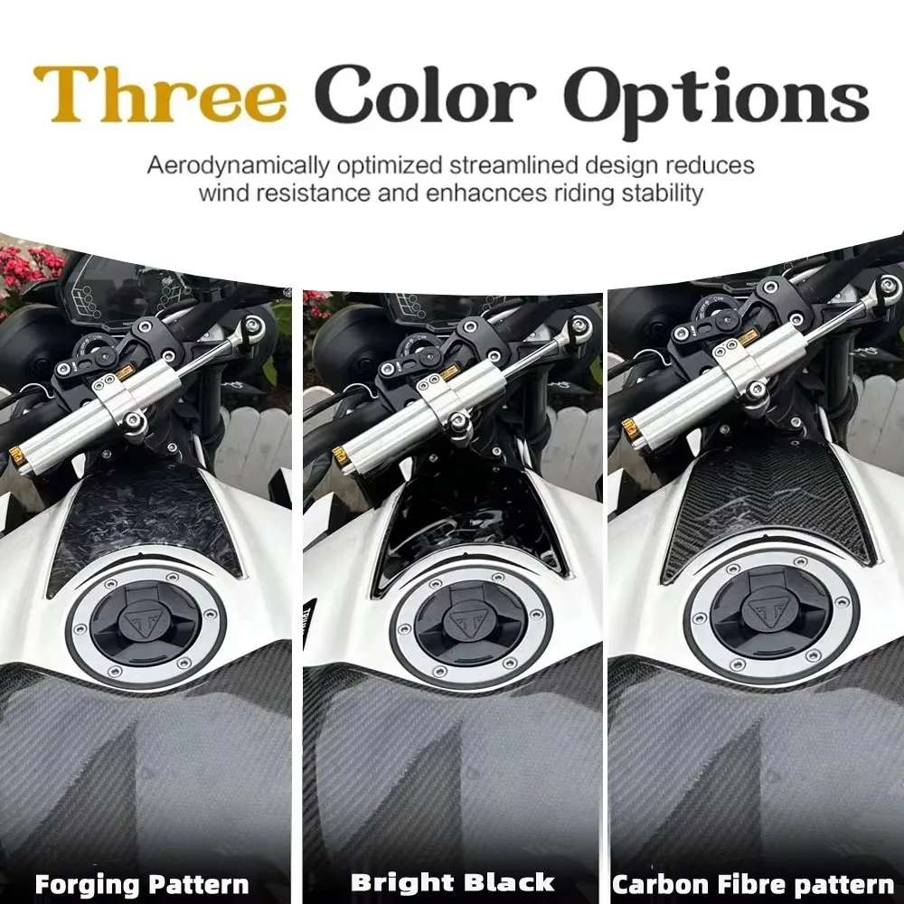Apply To For Triumph Street Triple 765RS Moto2 2023 -2026 Carbon Fiber Gas Fuel Tank Air Box Front Upper Cover Fairing Cowl