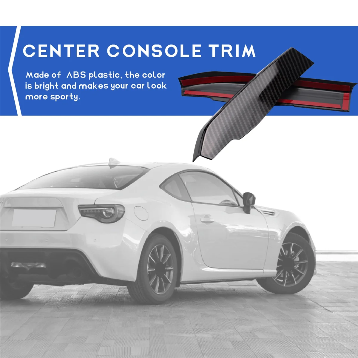 Console Central Side Strip para Subaru BRZ, Painel de Deslocamento de Engrenagem, Tampa Decoração, Guarnição, Acessórios Do Carro, Toyota 86, 2012-2020