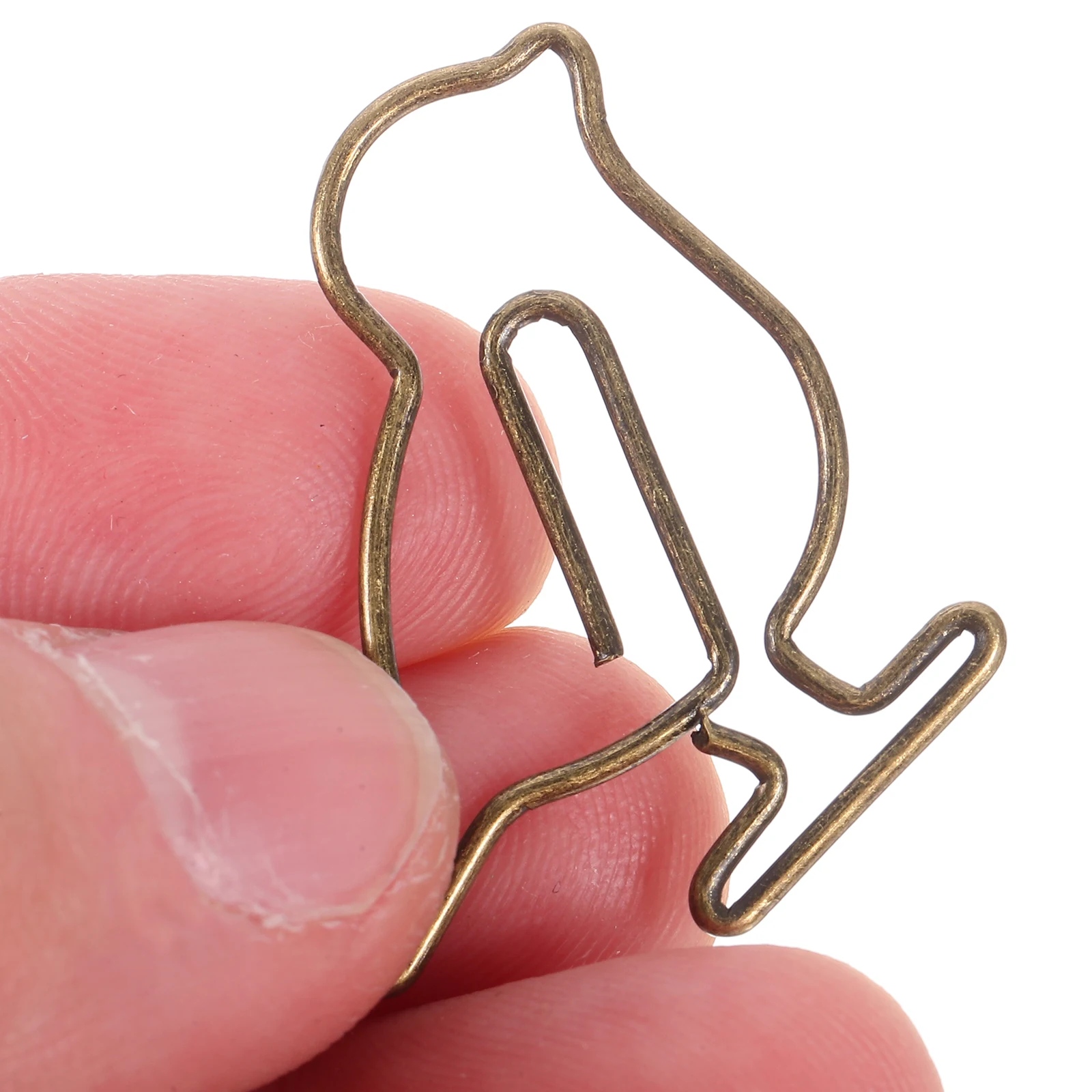 20pcs Paper Clips Cute Mini Office Supplies Bookmarks Document File Clips Metal Creative Pins For Notes Photos