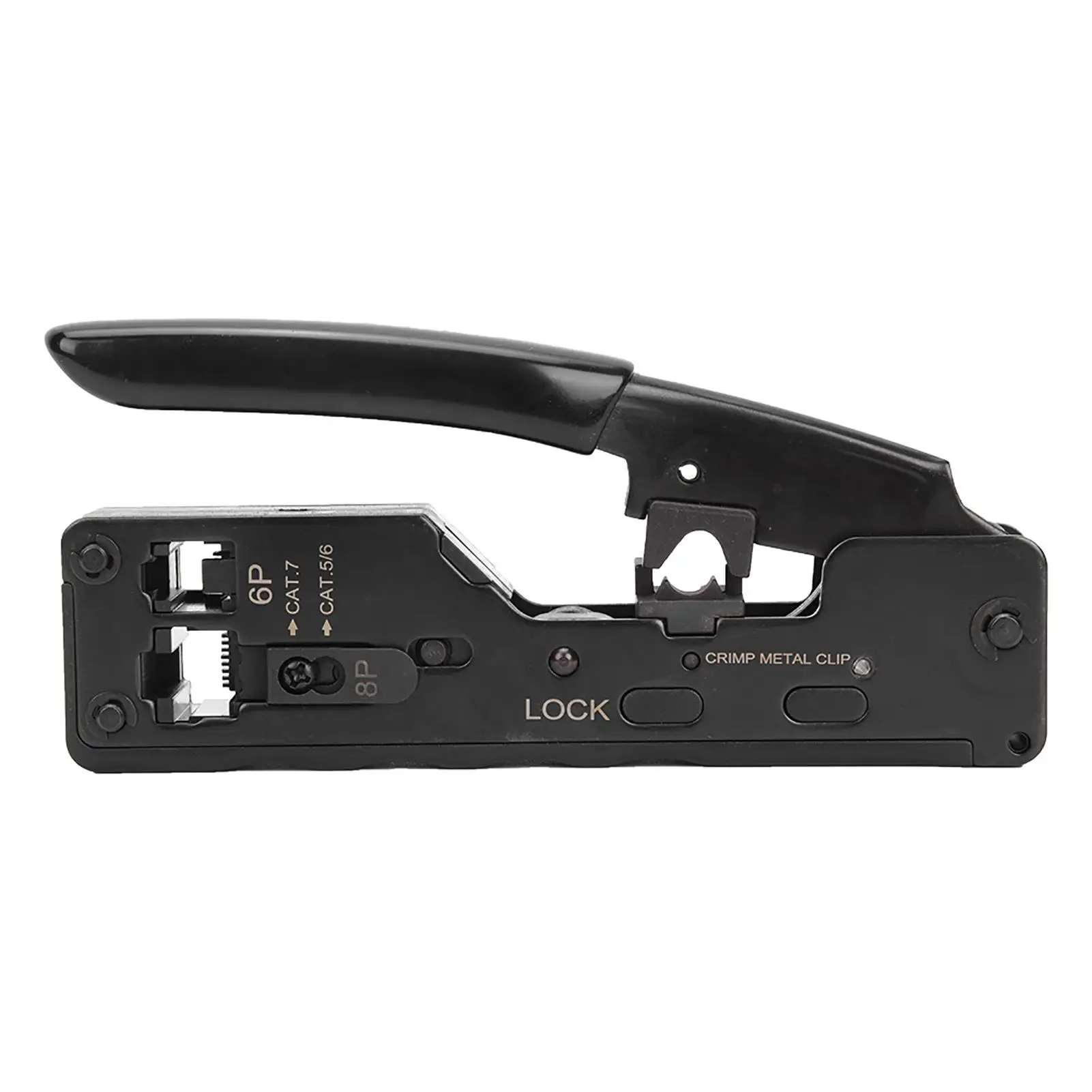 Multifunktions-Crimpzange für RJ45 RJ12 8P 6P-Anschlüsse mit Abisolierwerkzeug zum Abisolieren und Schneiden von Kabeln