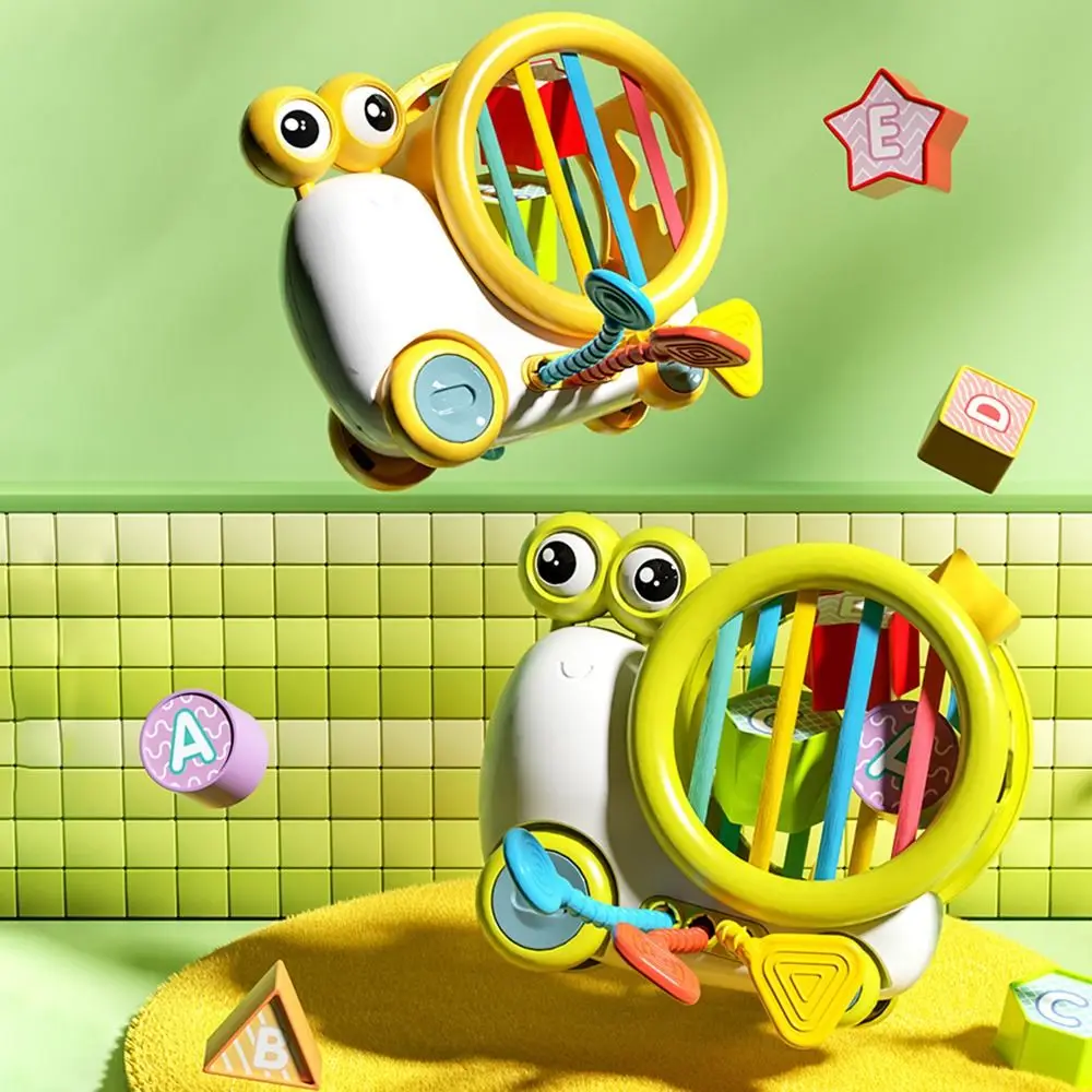 Forma de caracol classificador brinquedo geométrico aprendizagem precoce forma colorida blocos de cognição educacional montessori